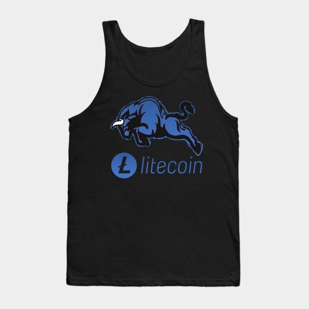 Litecoin ltc Crypto coin Crytopcurrency Tank Top by JayD World